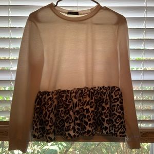 Cheetah Print, Long Sleeve Shirt